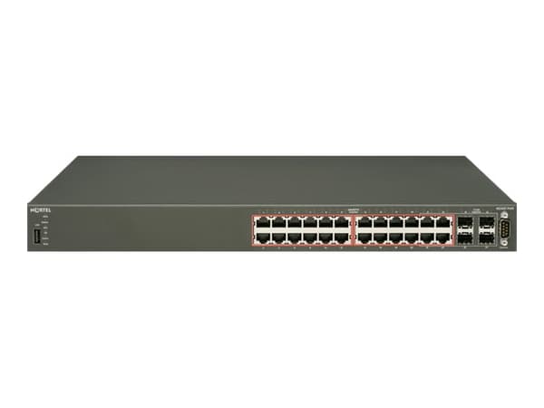 Avaya Ethernet Routing Switch 4524GT-PWR - Switch - verwaltet - 24 x 10/100/1000 (PoE) + 4 x Shared SFP - Desktop - PoE