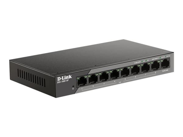 D-Link DSS-100E-9P, Hallitsematon, Fast Ethernet (10/100), Power over Ethernet -tuki