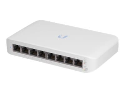 Ubiquiti UniFi Switch Lite USW-Lite-8-POE - Switch - Administrerad - 8 x 10/100/1000 (4 PoE+) - skrivbordsmodell, väggmonterbar - PoE+ (52 W)