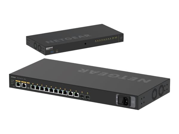 NETGEAR AV Line M4250-10G2F-PoE+ - Kytkin - L3 - Hallittu - 10 x 10/100/1000 (8 PoE+) + 2 x Gigabit SFP - ilmavirta vierekkäin - asennettavissa telin