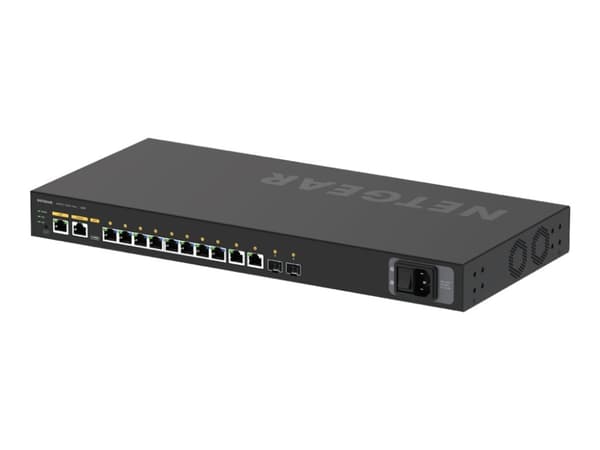 NETGEAR AV Line M4250-10G2F-PoE+ - Kytkin - L3 - Hallittu - 10 x 10/100/1000 (8 PoE+) + 2 x Gigabit SFP - ilmavirta vierekkäin - asennettavissa telin