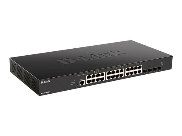 D-Link DXS 1210-28T - Kytkin - älykäs - 24 x 10GBase-T + 4 x 25 Gigabit SFP28 - monterbar på stativ