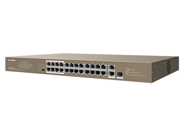 IP-COM Networks F1126P-24-250W, Hallitsematon, Fast Ethernet (10/100), Täysin kaksipuolinen, Power over Ethernet -tuki, Telineasennus