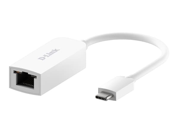 D-Link DUB-E250, Langallinen, USB Type-C, Ethernet, 2500 Mbit/s, Valkoinen