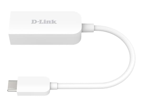 D-Link DUB-E250, Langallinen, USB Type-C, Ethernet, 2500 Mbit/s, Valkoinen