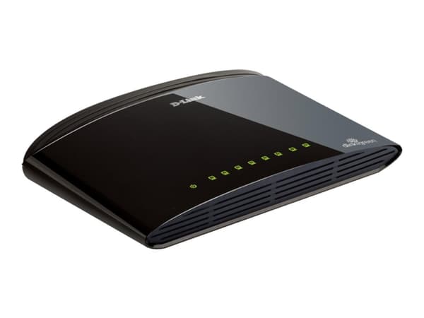 D-Link DES 1008D - Switch - ohanterad - 8 x 10/100 - skrivbordsmodell