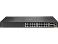 Miniatyrbilde 4 av 4: HPE Aruba 6300F - Switch - L3 - Styrt - 24 x 10/100/1000 + 4 x 1 Gigabit / 10 Gigabit / 25 Gigabit / 50 Gigabit SFP56 (opplink / stabling) - front og