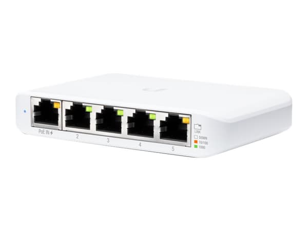 Ubiquiti UniFi Switch Flex Mini (3-pack), Hallittu, Gigabit Ethernet (10/100/1000), Power over Ethernet -tuki Valkoinen