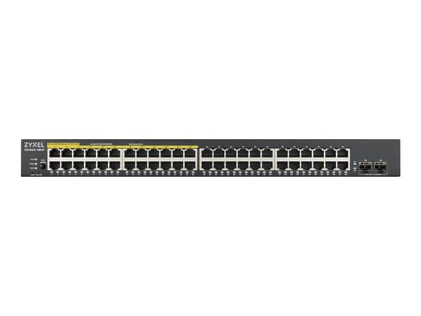 Zyxel GS1900-48HPv2, Hallittu, L2, Gigabit Ethernet (10/100/1000), Täysin kaksipuolinen, Power over Ethernet -tuki, Telineasennus