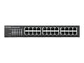 Miniatyrbild 3 av 5: Zyxel GS-1100-24E - Switch - ohanterad - 24 x 10/100/1000 - rackmonterbar, väggmonterbar