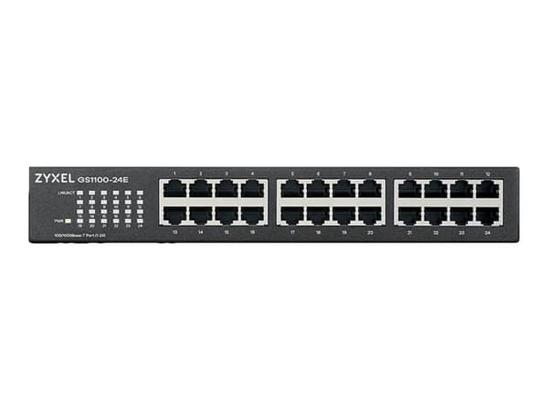 Zyxel GS-1100-24E - Switch - ohanterad - 24 x 10/100/1000 - rackmonterbar, väggmonterbar