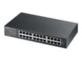 Miniatyrbild 2 av 5: Zyxel GS-1100-24E - Switch - ohanterad - 24 x 10/100/1000 - rackmonterbar, väggmonterbar