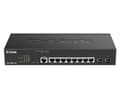 Miniatyrbild 4 av 5: D-Link DGS 2000-10P - Switch - L3 - Administrerad - 8 x 10/100/1000 (PoE+) + 2 x kombinerad Fast Ethernet/Gigabit SFP - rackmonterbar - PoE+ (65 W)