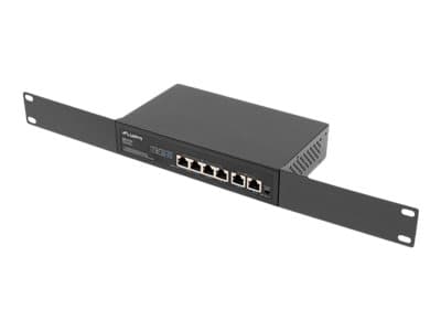 Lanberg RSFE-4P-2FE-60 - Kytkin - valvomaton - 2 x 10/100 (uplink) + 4 x 10/100 (PoE+) - pöytä, seinäasennettava - PoE+ (60 W)