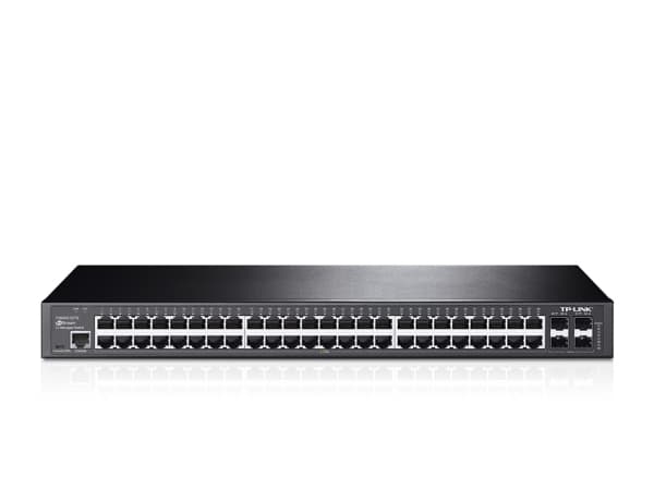 TP-Link JetStream T2600G-52TS - Switch - Administrerad - 48 x 10/100/1000 + 4 x Gigabit SFP - rackmonterbar