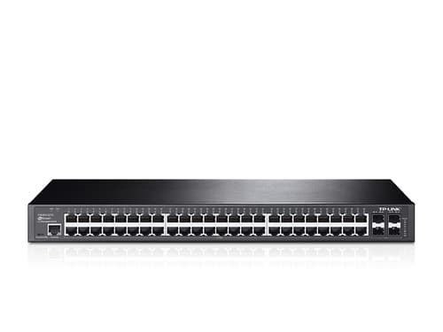 TP-Link JetStream T2600G-52TS - Switch - Administrerad - 48 x 10/100/1000 + 4 x Gigabit SFP - rackmonterbar