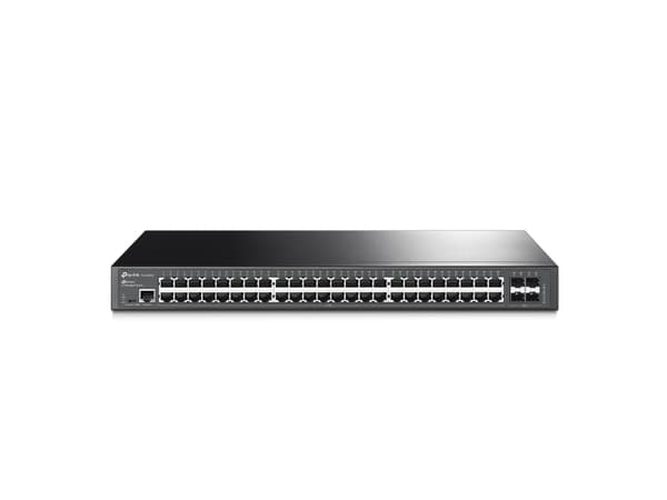 TP-Link JetStream T2600G-52TS - Switch - Administrerad - 48 x 10/100/1000 + 4 x Gigabit SFP - rackmonterbar