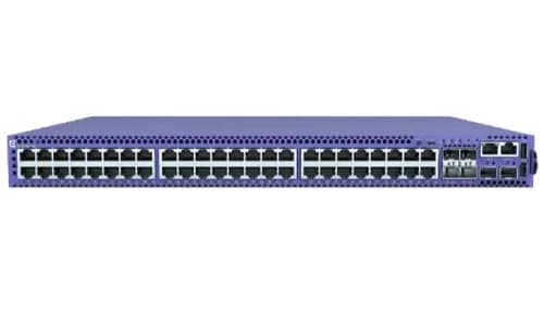 Extreme networks 5420F-48T-4XE, Hallittu, L2/L3, Gigabit Ethernet (10/100/1000), Täysin kaksipuolinen, Telineasennus, 1U Sininen