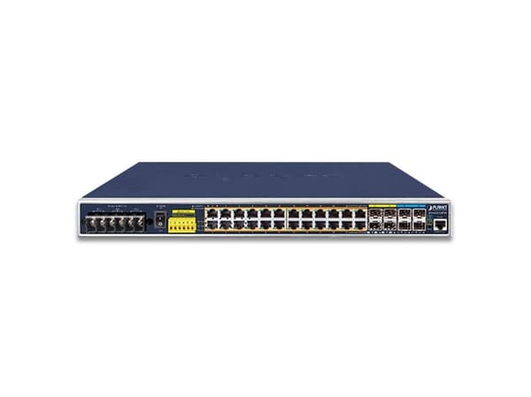 PLANET IGS-6325-24P4X, Håndtert, L3, Gigabit Ethernet (10/100/1000), Strøm over Ethernet (PoE), Rack-montering, 1U