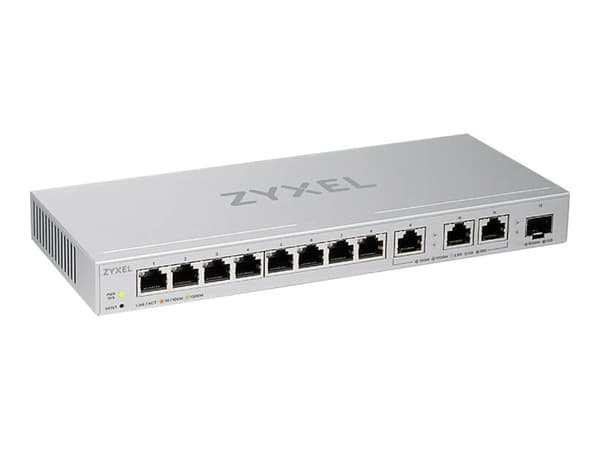 Zyxel XGS1250-12, Hallittu, 10G Ethernet (100/1000/10000), Täysin kaksipuolinen