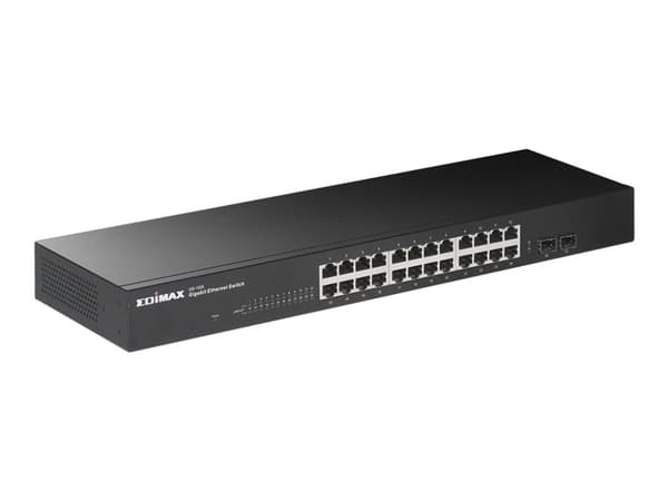Edimax GS-1026 - V3 - switch - 24 x 10/100/1000 + 2 x SFP - rackmonterbar, skrivbordsmodell