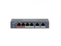 Miniatyrbild 3 av 5: Hikvision Value Series DS-3E0106P-E/M - Switch - ohanterad - 4 x 10/100 (PoE+) + 2 x 10/100 (upplänk) - skrivbordsmodell - PoE+ (35 W) - Likström