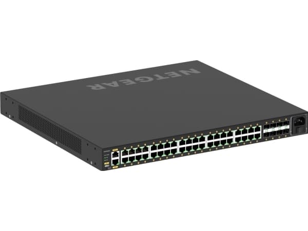 NETGEAR AV Line M4250-40G8F-PoE+ - Switch - L3 - Styrt - 40 x 10/100/1000 (PoE+) + 8 x 1000Base-X SFP - side til side-luftflyt - rackmonterbar - PoE+