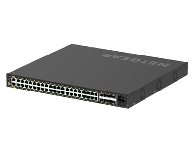 NETGEAR AV Line M4250-40G8F-PoE+ - Switch - L3 - Styrt - 40 x 10/100/1000 (PoE+) + 8 x 1000Base-X SFP - side til side-luftflyt - rackmonterbar - PoE+