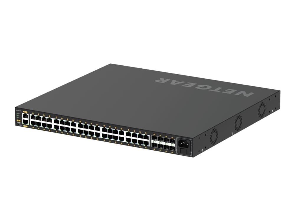 NETGEAR GSM4248P-100EUS nätverksswitchar hanterad L2/L3/L4 Gigabit Ethernet (10/100/1000) Strömförsörjning via Ethernet (PoE) stöd Svart