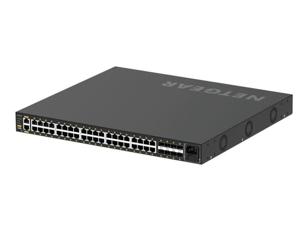 NETGEAR AV Line M4250-40G8F-PoE+ - Switch - L3 - Styrt - 40 x 10/100/1000 (PoE+) + 8 x 1000Base-X SFP - side til side-luftflyt - rackmonterbar - PoE+