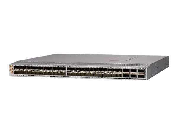 Cisco Nexus 93180YC-FX3 - Kytkin - L3 - Hallinnointi - 48 x 1/10/25 Gigabit SFP+ + 6 x 40/100 Gigabit QSFP28 - monterbar på stativ
