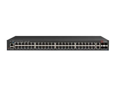 Ruckus ICX 7150-48PF - Switch - L3 - Administrerad - 48 x 10/100/1000 (PoE+) + 2 x 10/100/1000 (upplänk) + 4 x Gigabit SFP - framsidan och sida till