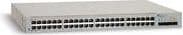 Allied Telesis AT GS950/48 WebSmart-kytkin - Kytkin - Järjestelmänvalvoja - 48 x 10/100/1000 + 4 x delt SFP - pöytätietokoneet