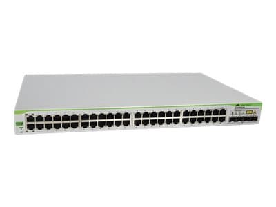 Allied Telesis AT GS950/48 WebSmart Switch - Switch - Styrt - 48 x 10/100/1000 + 4 x delt SFP - stasjonær