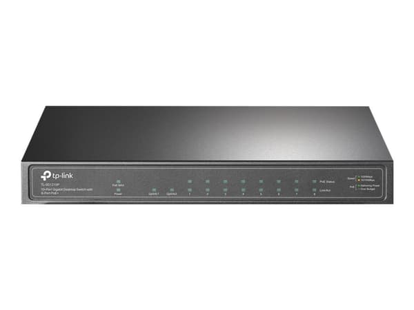 TP-Link TL-SG1210P Uhåndtert Gigabit Ethernet (10/100/1000) Strøm over Ethernet (PoE) Grå