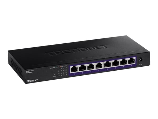 Trendnet TEG-S380, Hallitsematon, Gigabit Ethernet (10/100/1000), Täysin kaksipuolinen, Seinäkiinnitteinen musta