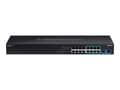 Miniatyrbild 3 av 5: TRENDnet TPE BG182G - Switch - ej administrerbar - 8 x 10/100/1000 (UPOE / 4PPoE) + 8 x 10/100/1000 (PoE+) + 2 x SFP - monterbar på stativ - UPOE / 4