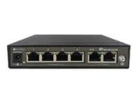 LevelOne FEP-0631 - Switch - ohanterad - 4 x 10/100 (PoE) + 2 x 10/100 (upplänk) - skrivbordsmodell - PoE (60 W)