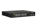 Miniatyrbilde 4 av 5: QNAP QSW-M2116P-2T2S - Switch - Styrt - 16 x 100/1000/2.5G (PoE+) + 2 x 10 Gigabit SFP+ + 2 x 100/1000/2.5/5/10G (PoE++) - stasjonær, rackmonterbar -