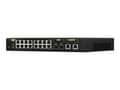 Miniatyrbilde 1 av 5: QNAP QSW-M2116P-2T2S - Switch - Styrt - 16 x 100/1000/2.5G (PoE+) + 2 x 10 Gigabit SFP+ + 2 x 100/1000/2.5/5/10G (PoE++) - stasjonær, rackmonterbar -