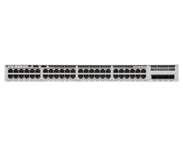 Cisco Catalyst 9200L - Network Essentials - switch - L3 - Administrerad - 48 x 10/100/1000 (PoE+) + 4 x 10 Gigabit SFP+ (upplänk) - rackmonterbar - P