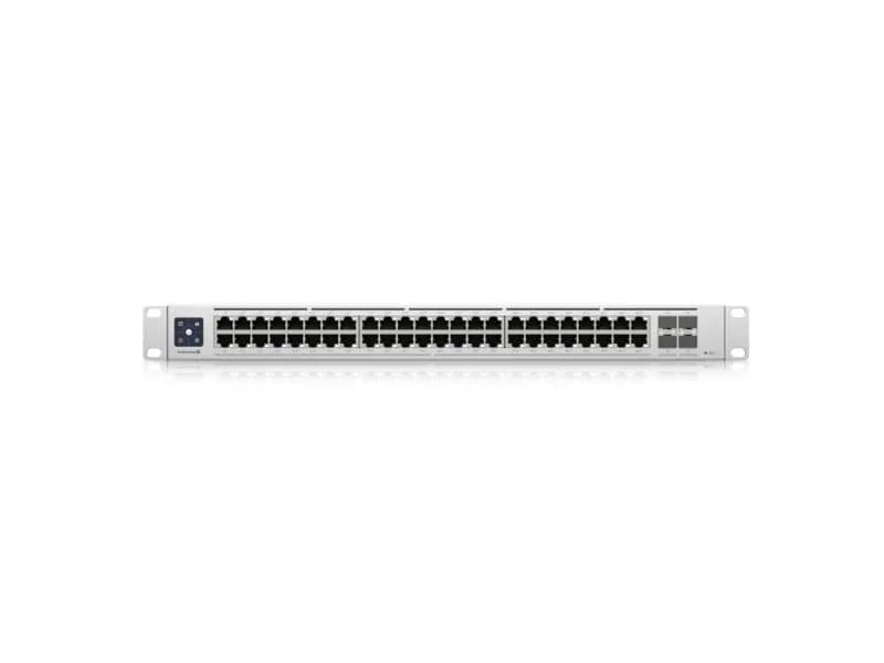 Ubiquiti UniFi Switch USW-Enterprise-48-PoE - Switch - L3 - Administrerad - 48 x 100/1000/2.5G (PoE+) + 4 x 1 gigabit/10 gigabit SFP+ (upplänk) - rac