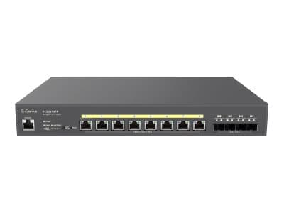 EnGenius Cloud Switch Series ECS2512FP - Switch - L2+ - Administrerad - 8 x 100/1000/2.5G + 4 x 10 Gigabit SFP+ - rackmonterbar - PoE++ (240 W)