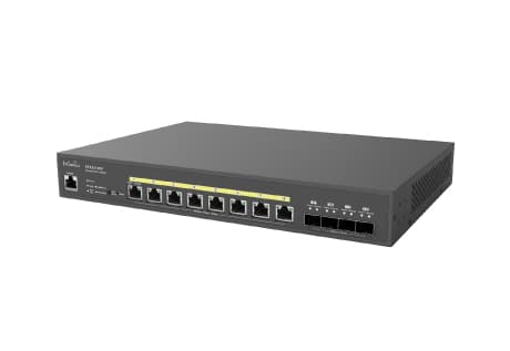 EnGenius Cloud Switch Series ECS2512FP - Switch - L2+ - Administrerad - 8 x 100/1000/2.5G + 4 x 10 Gigabit SFP+ - rackmonterbar - PoE++ (240 W)