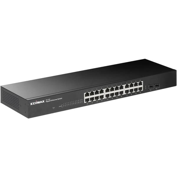 EDIMAX GS-1026 V3 Nätverks-switch 24 + 2 Port 10 / 100 / 1000 MBit/s