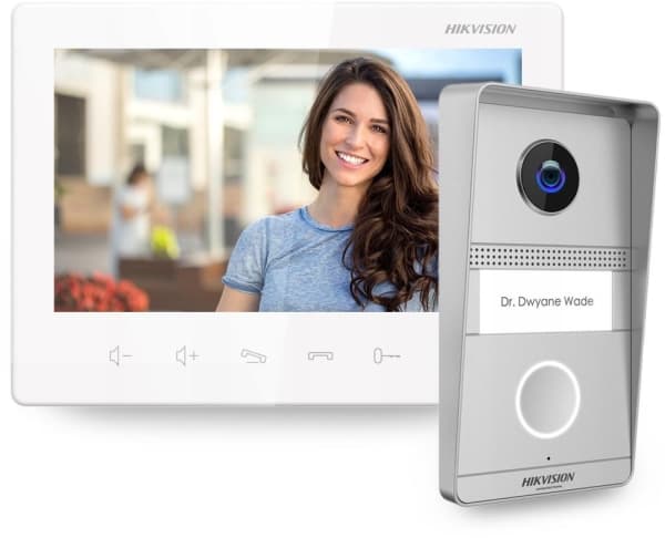Hikvision DS-KIS101-P/Surface - Videointerntelefonssystem - kablet - 7" LCD - 1 kamera(er)