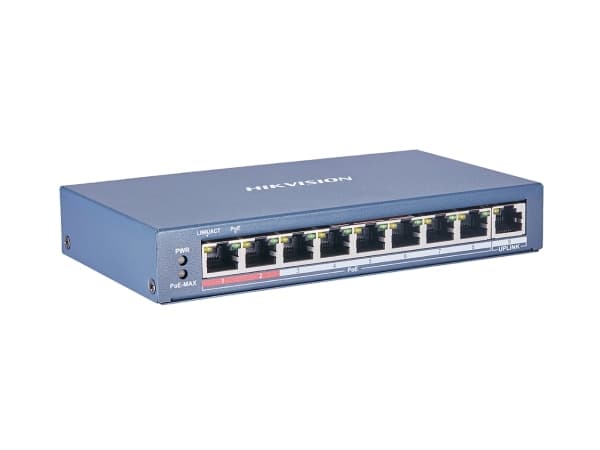 Hikvision Digital Technology DS-3E0109P-E(C), Hallitsematon, L2, Fast Ethernet (10/100), Täysin kaksipuolinen, Power over Ethernet -tuki