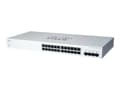 Miniatyrbild 1 av 5: Cisco Business 220 Series CBS220-24T-4G - Switch - smart - 24 x 10/100/1000 + 4 x gigabit SFP (upplänk) - rackmonterbar