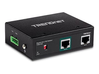 TRENDnet TI-SG104 - PoE linjedelare (kan monteras på DIN-skena) - 95 Watt - utgångskontakter: 1 - TAA-kompatibel