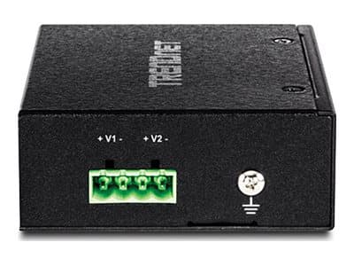 TRENDnet TI-SG104 - PoE linjedelare (kan monteras på DIN-skena) - 95 Watt - utgångskontakter: 1 - TAA-kompatibel